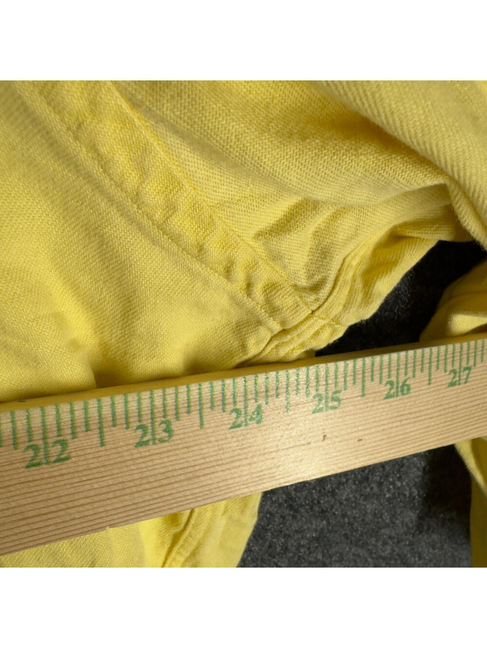 Lands' End Shirt Men L Large Yellow Graphic Print Button Up Collared Long Sleeve - Picture 3 of 6